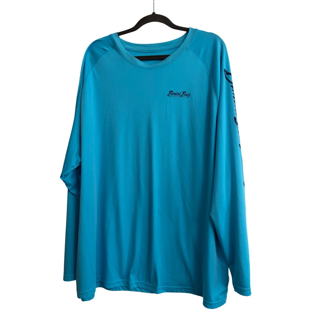 Bimini Bay Outfitters Fishing Shirt 3XL Blue Marlin Mahi Sun Surf Ocean Tee